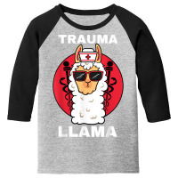 Trauma Llama Emt Responder Emergency Medical Technician Ems T Shirt Youth 3/4 Sleeve | Artistshot