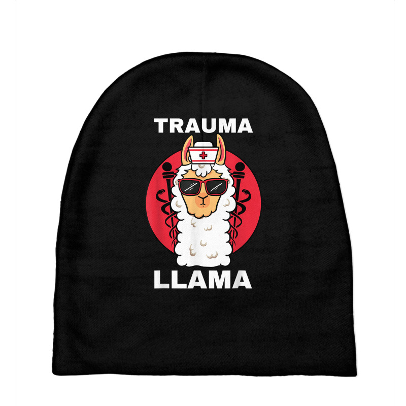 Trauma Llama Emt Responder Emergency Medical Technician Ems T Shirt Baby Beanies | Artistshot