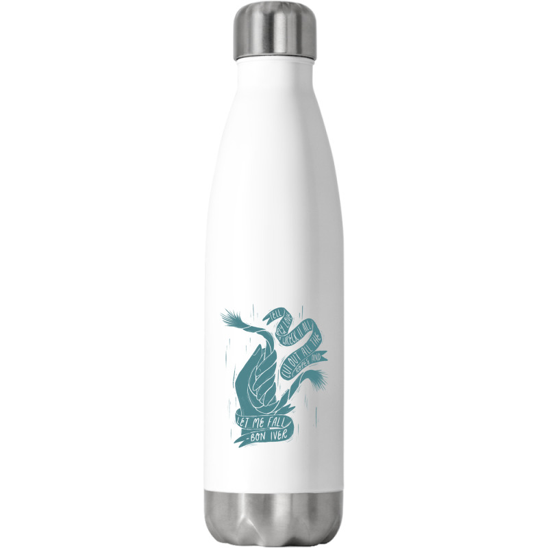 Music Vintage Justin Vernon Funny Gifts Boys Girls Stainless Steel Water Bottle | Artistshot