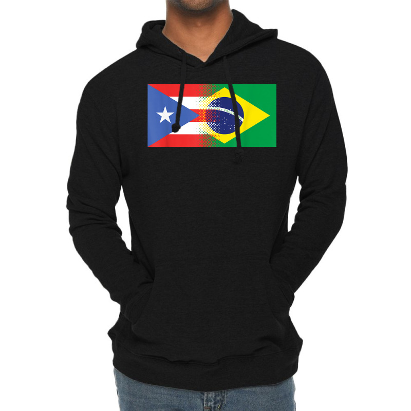 Puerto Rican Brazilian Flag Puerto Rico Brazil T Shirt Lightweight Hoodie | Artistshot