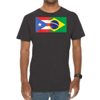 Puerto Rican Brazilian Flag Puerto Rico Brazil T Shirt Vintage T-shirt | Artistshot