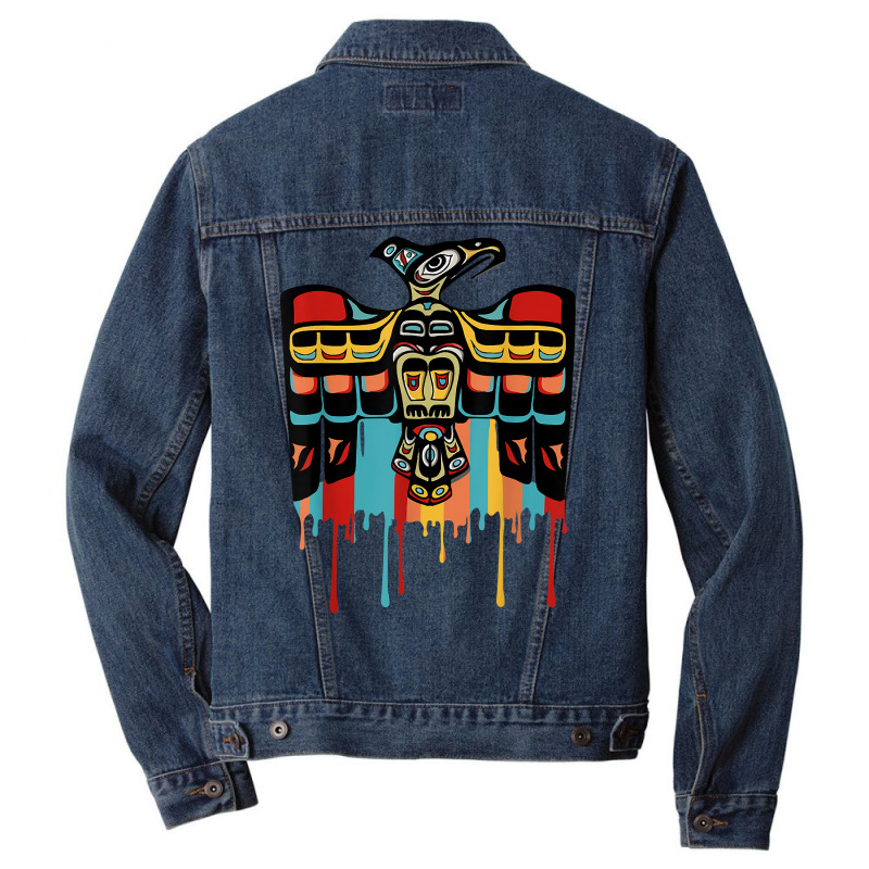 Thunderbird Native American T Shirt Men Denim Jacket | Artistshot