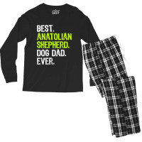 Anatolian Shepherd Dog Dad Fathers Day Dog Lovers Men's Long Sleeve Pajama Set | Artistshot