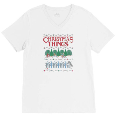 Christmas Things V-neck Tee Designed By Empiangger