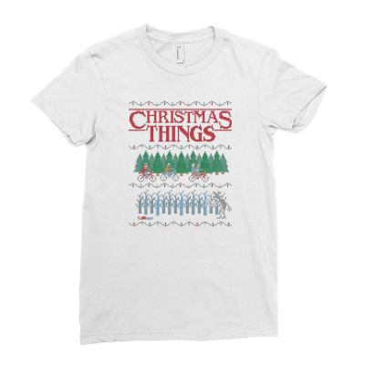 Christmas Things Ladies Fitted T-shirt Designed By Empiangger