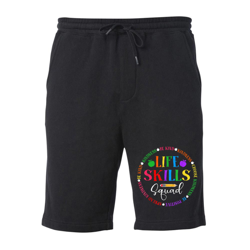 Life Skills Squad, Team Be Kind School Life Skills Teacher T Shirt Fleece Short | Artistshot