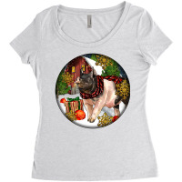 Hampshire Sow Pig Christmas Women's Triblend Scoop T-shirt | Artistshot