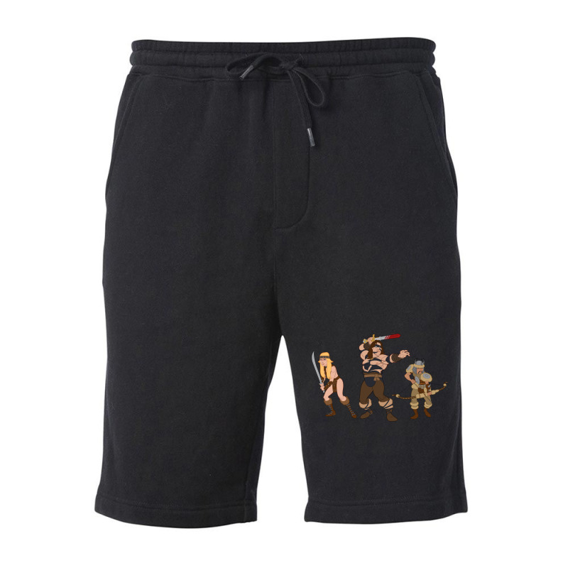 Cartoon Gifts Barbarian Mens Womens Fleece Short | Artistshot