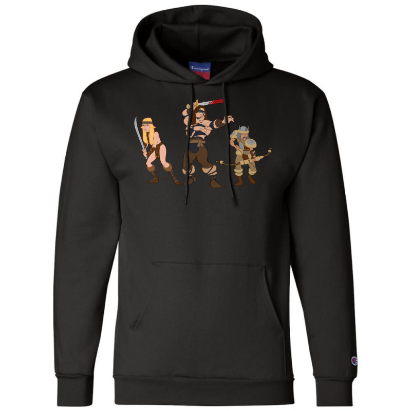 Cartoon Gifts Barbarian Mens Womens Champion Hoodie | Artistshot