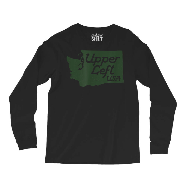 Upper Left Usa T Shirt Pnw Pacific Northwest Tee Long Sleeve Shirts | Artistshot