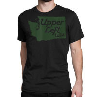 Upper Left Usa T Shirt Pnw Pacific Northwest Tee Classic T-shirt | Artistshot