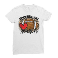 Touchdown Season Football Back To School For Boy Love Footba T Shirt Ladies Fitted T-shirt | Artistshot