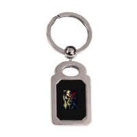 Funny Man Ainz Ooal Gifts Women Silver Rectangle Keychain | Artistshot