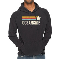 Us American City 70's Star Usa   Vintage Retro Oceanside T Shirt Vintage Hoodie | Artistshot