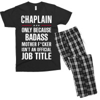 Gift For Badass Chaplain Men's T-shirt Pajama Set | Artistshot