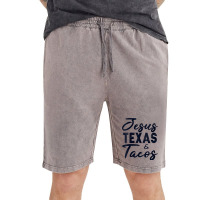 Womens Jesus Texas And Tacos Funny Foodie Cinco Mayo Christian Gift V Vintage Short | Artistshot