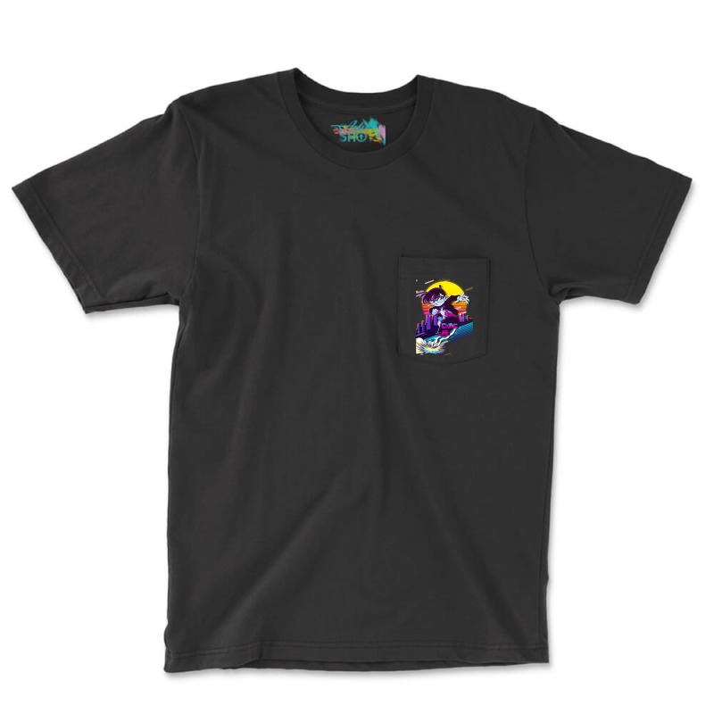 Retro  Kaito Kid Call Me Pocket T-shirt | Artistshot