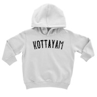 Kottayam India Vintage Black Text Apparel T Shirt Toddler Hoodie | Artistshot