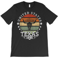 Texas 1845 Vintage Longhorn Cowboy And Rodeo Fan T Shirt T-shirt | Artistshot