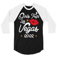 Womens Las Vegas Girls Trip 2022 Vacation Vacay Las Vegas 2022 T Shirt 3/4 Sleeve Shirt | Artistshot