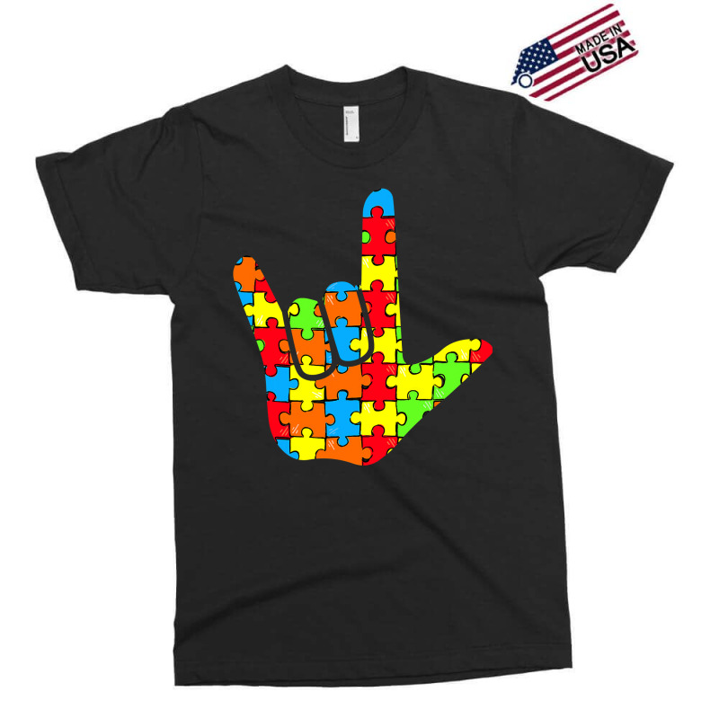 Asl Love Sign Language Autism Gift Awareness Support Exclusive T-shirt by EricWade | Artistshot