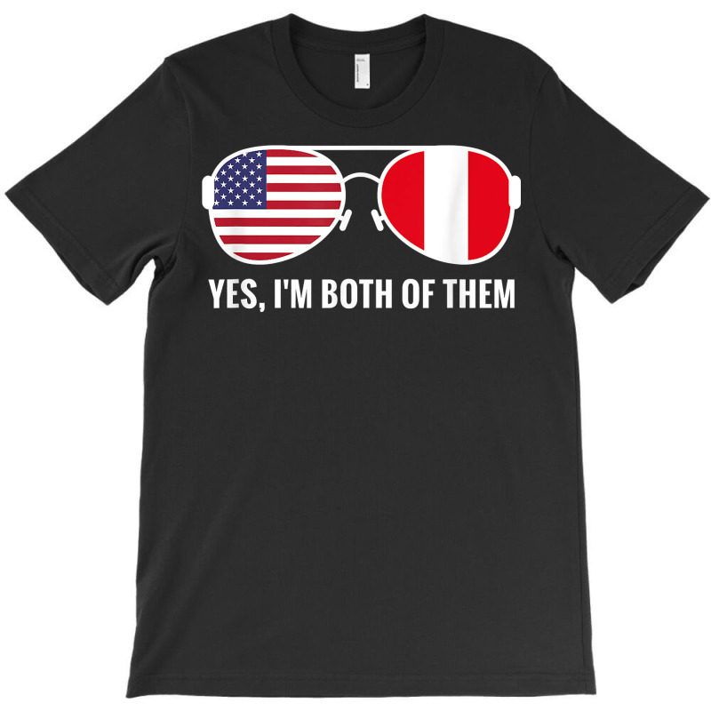 Usa Peru Flag Sunglasses Peruvian Americans T Shirt T-shirt | Artistshot