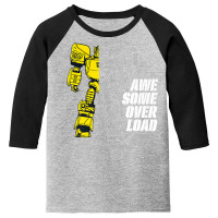 Transformers Bumblebee Awesome Overload Split Premium T Shirt Youth 3/4 Sleeve | Artistshot