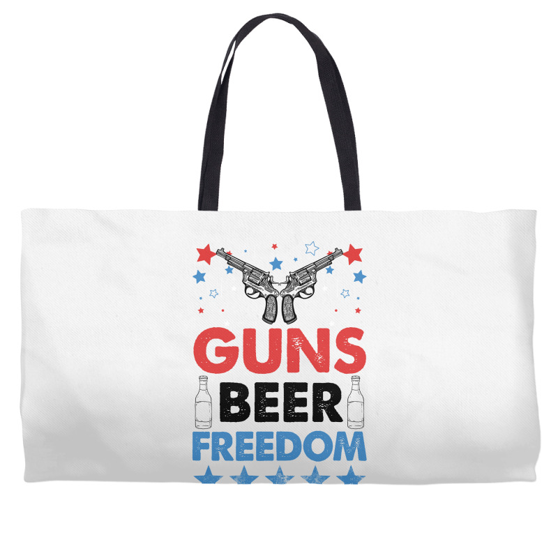 Guns Beer Freedom For White Weekender Totes | Artistshot