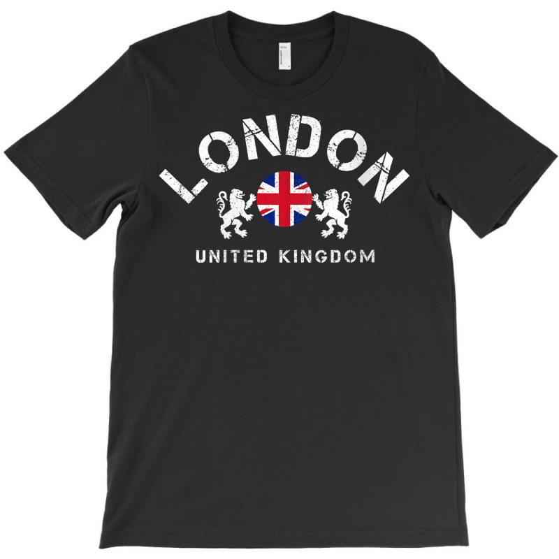 Womens London Uk United Kingdom Union Jack England Souvenir Gift V Nec T-shirt | Artistshot