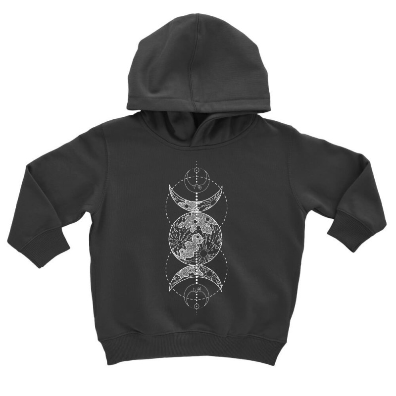 Triple Moon Goddess Witch Wicca Pagan Hecate Occult Wiccan T Shirt Toddler Hoodie by klezgbnist | Artistshot