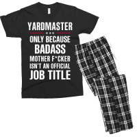 Gift For Badass Yardmaster Men's T-shirt Pajama Set | Artistshot