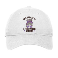 This Badass Is A Fibromyalgia Warrior Awareness Woman Meme Pullover Ho Adjustable Cap | Artistshot