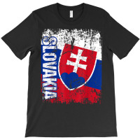 Slovakia Flag Vintage Distressed Slovakia T Shirt T-shirt | Artistshot