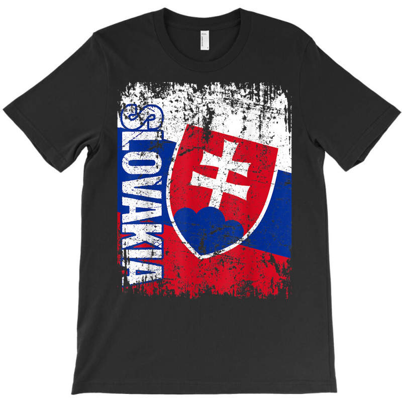 Slovakia Flag Vintage Distressed Slovakia T Shirt T-shirt | Artistshot