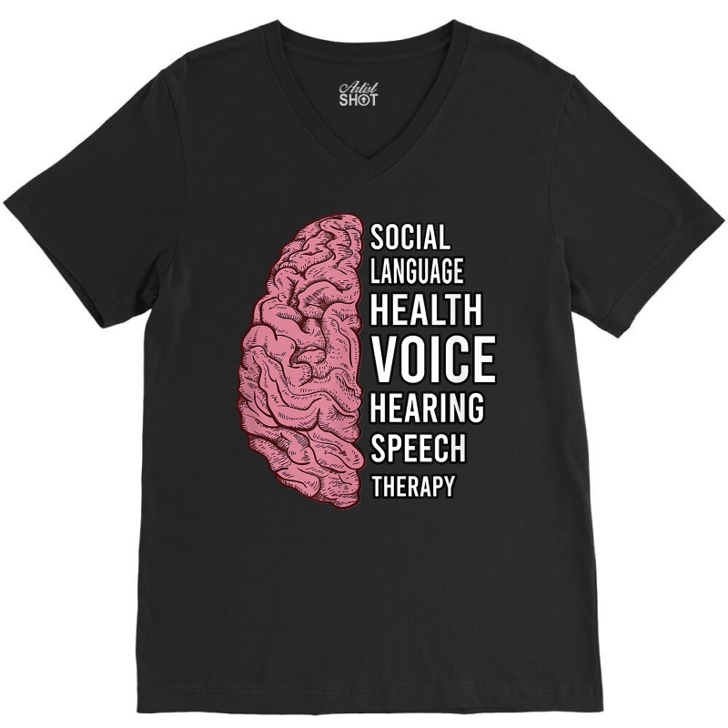 Slp Speech Pathology Language Therapist T Shirt V-neck Tee | Artistshot