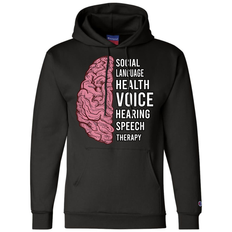 Slp Speech Pathology Language Therapist T Shirt Champion Hoodie | Artistshot