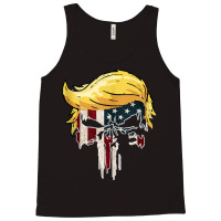 Trump American Flag Skull 2020 Second Term Reelection Tank Top Tank Top | Artistshot