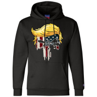 Trump American Flag Skull 2020 Second Term Reelection Tank Top Champion Hoodie | Artistshot