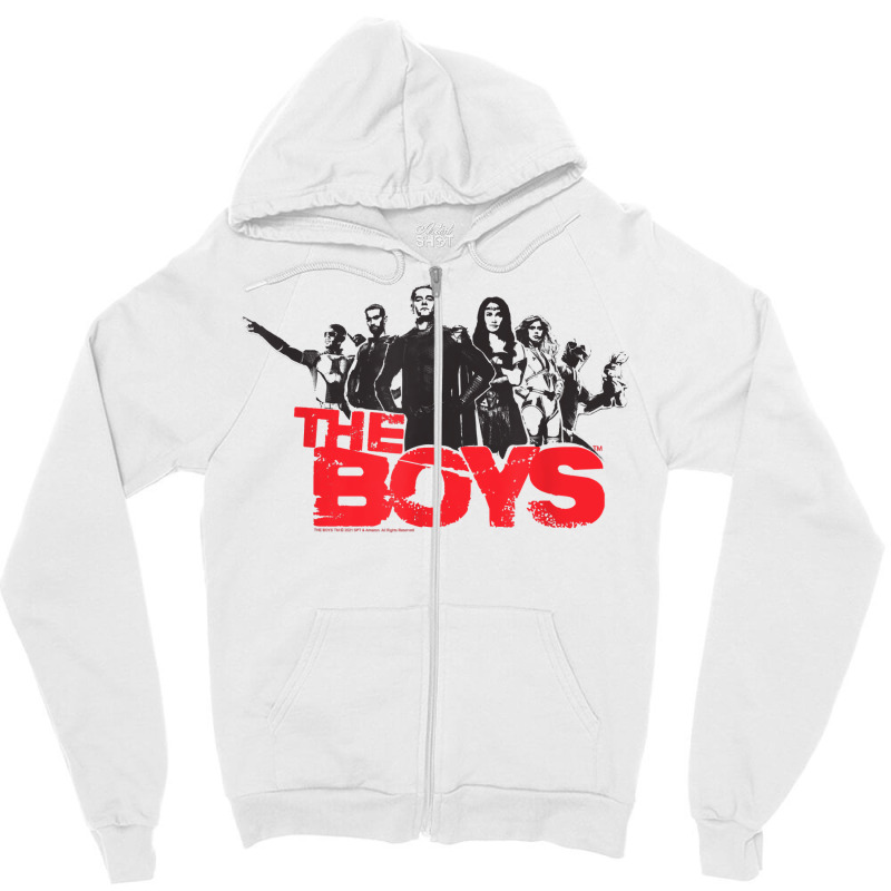 The Boys Hero Cutouts T Shirt Zipper Hoodie | Artistshot