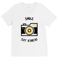 Smile Say Kimchi T Shirt V-neck Tee | Artistshot