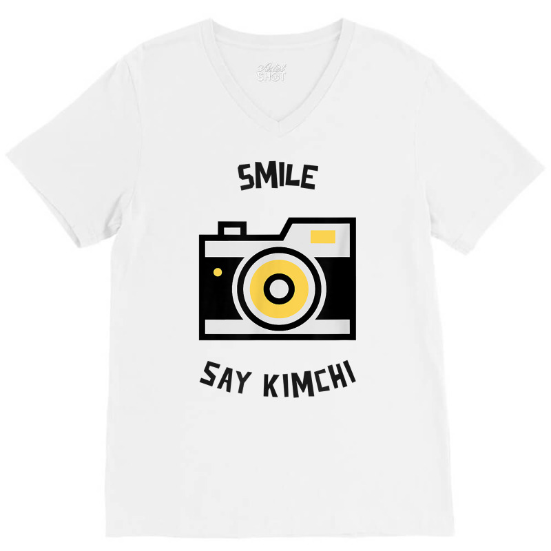 Smile Say Kimchi T Shirt V-neck Tee | Artistshot