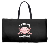 Smiling Axolotl Mexican Walking Fish I Axolotl Questions T Shirt Weekender Totes | Artistshot