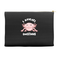 Smiling Axolotl Mexican Walking Fish I Axolotl Questions T Shirt Accessory Pouches | Artistshot