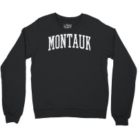 Varsity Distressed Montauk T Shirt Crewneck Sweatshirt | Artistshot