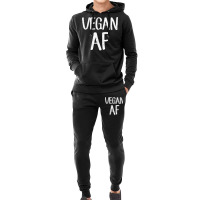 Vegan Af Shirt Funny Vegetarian Gift Idea Tee Shirt Hoodie & Jogger Set | Artistshot