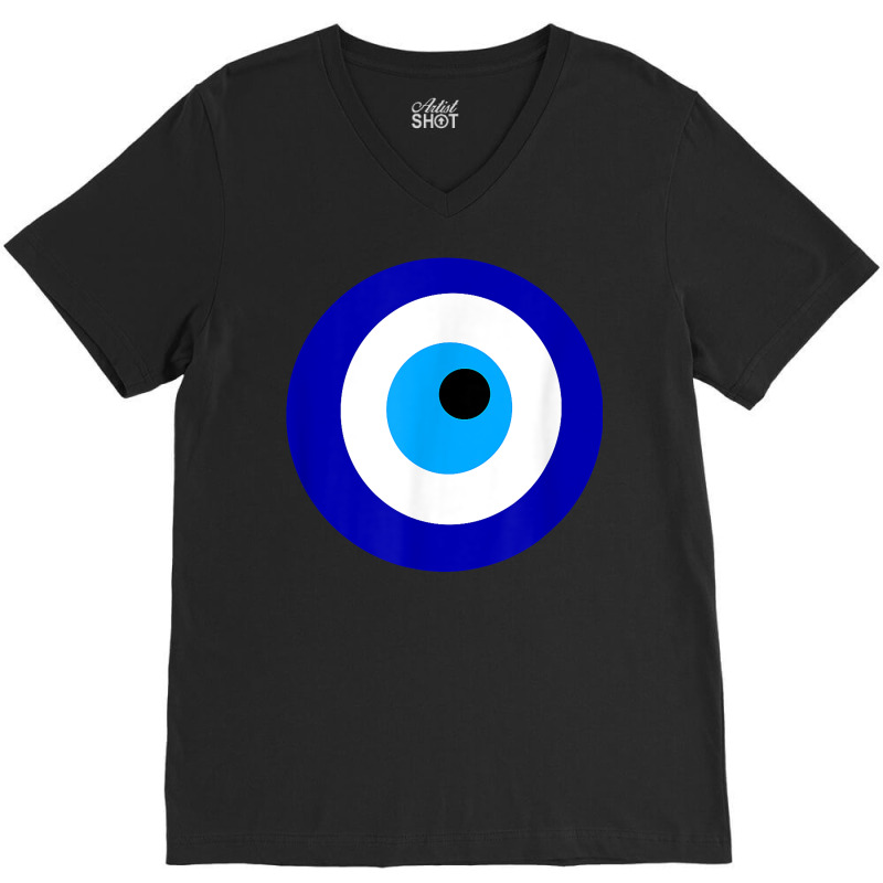 Turkish Evil Eye Nazar Ayn Al Hasud Boncugu T Shirt V-neck Tee | Artistshot