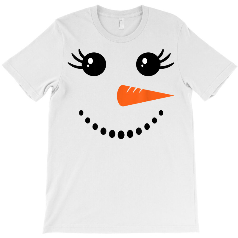 Snowman Girl Face For Girls Christmas Winter T Shirt T-shirt | Artistshot