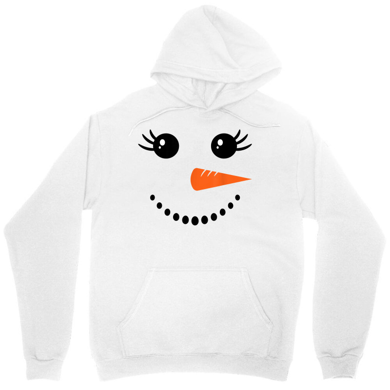 Snowman Girl Face For Girls Christmas Winter T Shirt Unisex Hoodie | Artistshot