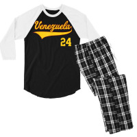 Venezuela Baseball T Shirt Vinotinto Beisbol 24 Men's 3/4 Sleeve Pajama Set | Artistshot