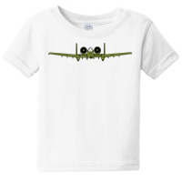 Retro Warplane A10 Thunderbolt Warthog Plane Fighter Jet T Shirt Baby Tee | Artistshot